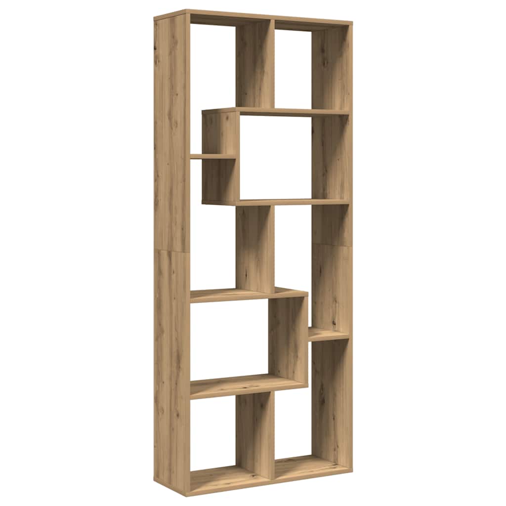 Βιβλιοθήκη/Διαχωριστικό Χώρου Δρυς 67x25x161,5 εκ. Επεξ. Ξύλο - Pakobazaar