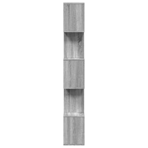 Βιβλιοθήκη/Διαχωριστικό Χώρου 5 Επ. Γκρι 70x24x161εκ. Επ. Ξύλο - Pakobazaar