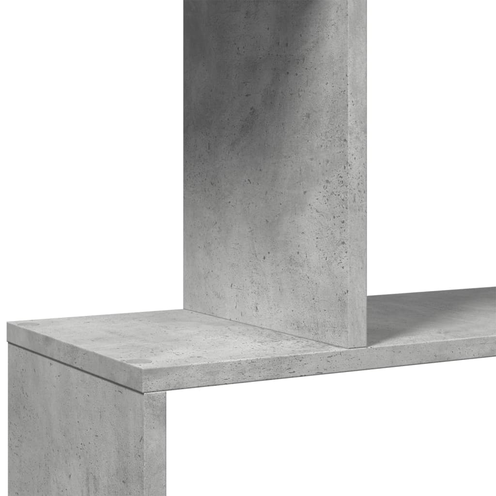 Βιβλιοθήκη/Διαχωριστικό Χώρου 4 Επ. Γκρι 70x24x129 εκ. Επ. Ξύλο