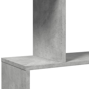 Βιβλιοθήκη/Διαχωριστικό Χώρου 4 Επ. Γκρι 70x24x129 εκ. Επ. Ξύλο