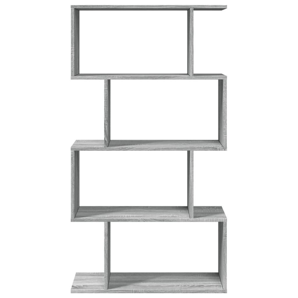 Βιβλιοθήκη/Διαχωριστικό Χώρου 4 Επ. Γκρι 70x24x129 εκ. Επ. Ξύλο - Pakobazaar