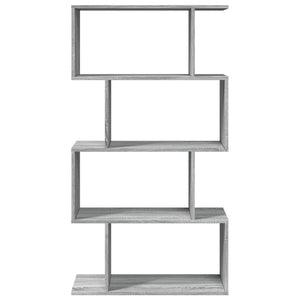 Βιβλιοθήκη/Διαχωριστικό Χώρου 4 Επ. Γκρι 70x24x129 εκ. Επ. Ξύλο - Pakobazaar