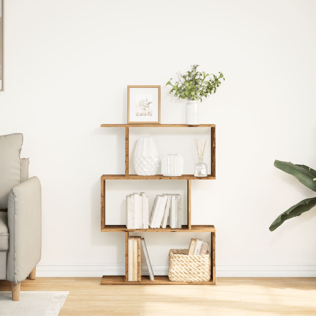 Βιβλιοθήκη/Διαχωριστικό Χώρου 3 Επ. 70x24x97 εκ. Επ. Ξύλο - Pakobazaar