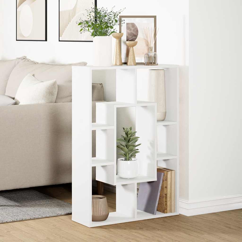 Βιβλιοθήκη Λευκή 63x20x90 εκ. από Τεχνητό Ξύλο - Pakobazaar