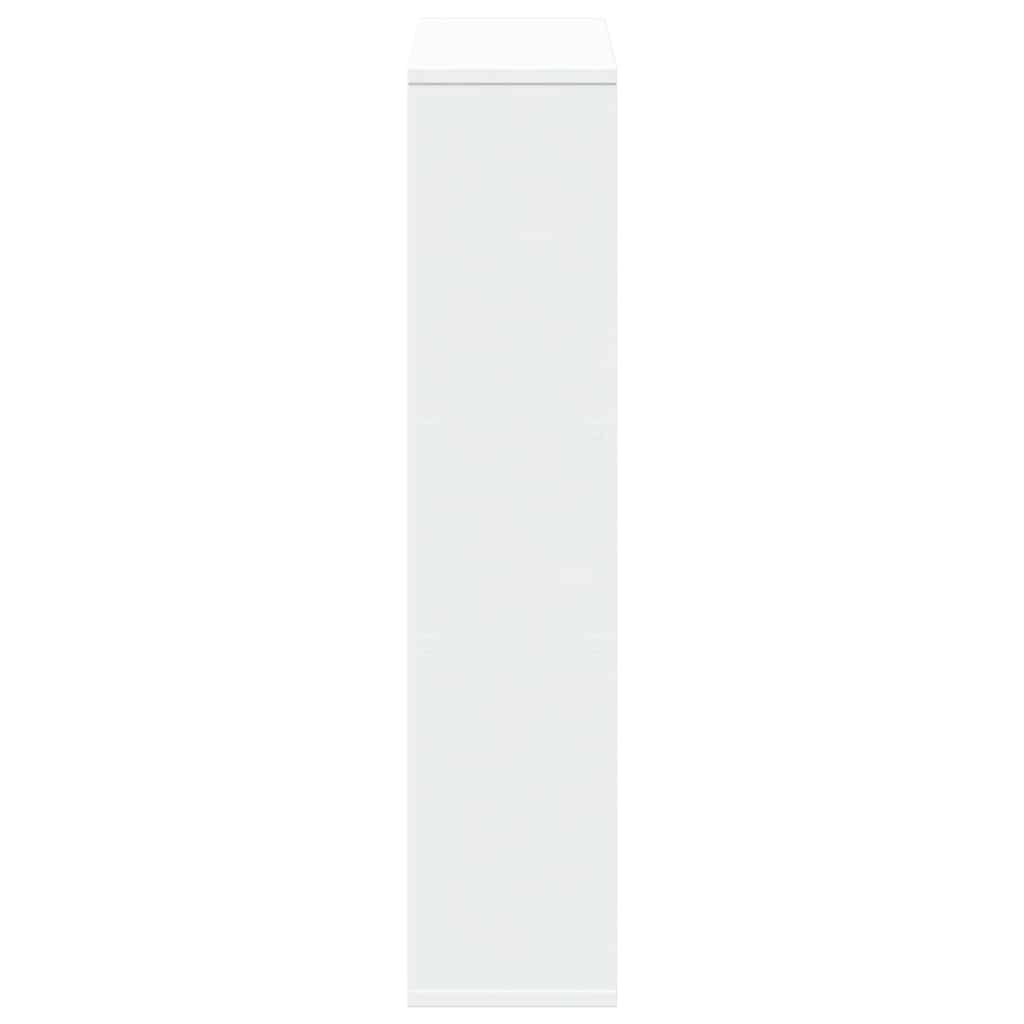 Βιβλιοθήκη Λευκή 63x20x90 εκ. από Τεχνητό Ξύλο - Pakobazaar