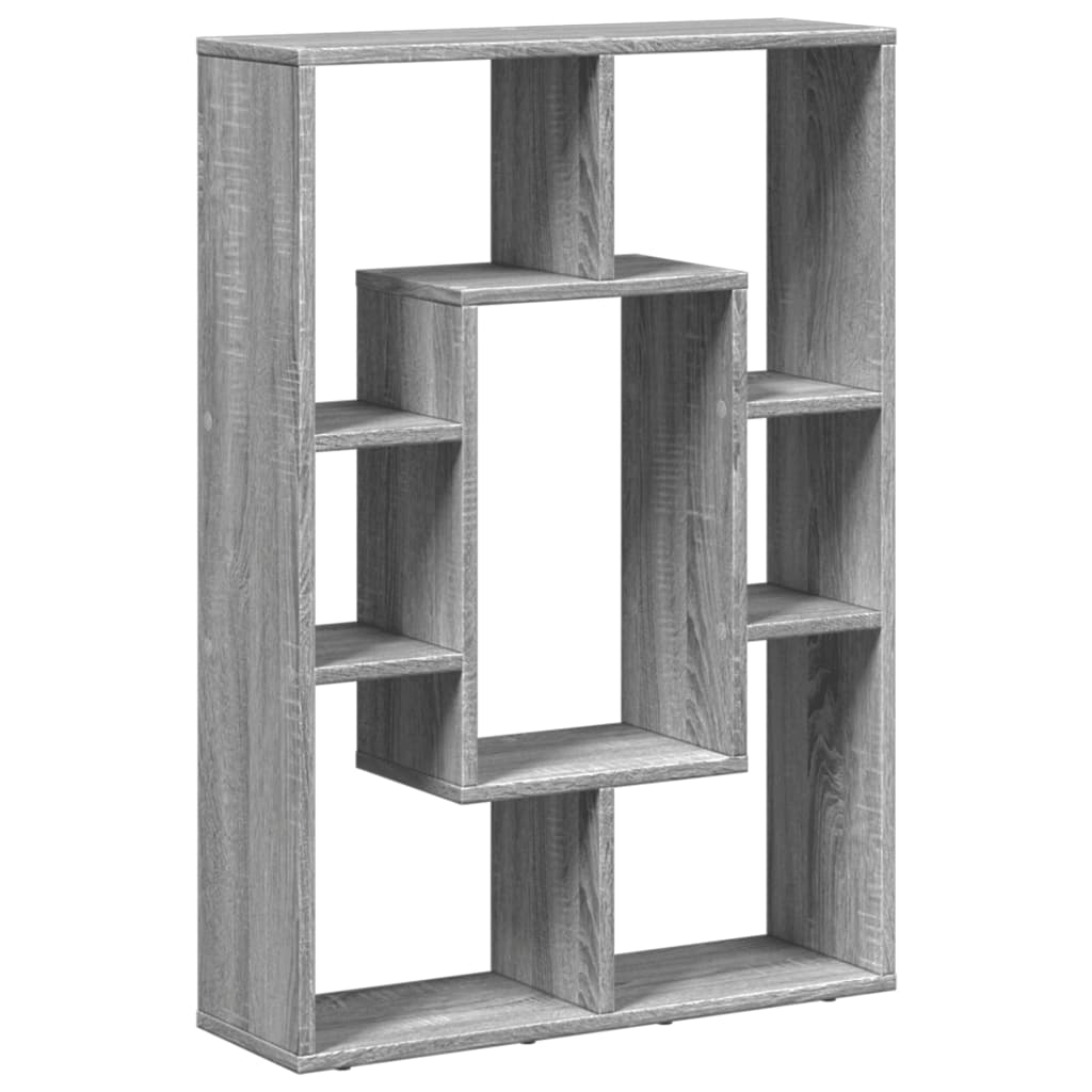 Βιβλιοθήκη Γκρι Sonoma 63x20x90 εκ. από Επεξεργ. Ξύλο - Pakobazaar