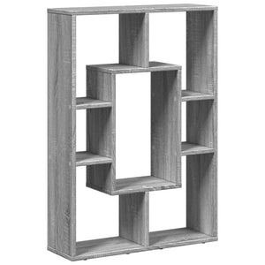 Βιβλιοθήκη Γκρι Sonoma 63x20x90 εκ. από Επεξεργ. Ξύλο - Pakobazaar