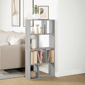 Βιβλιοθήκη Γκρι Sonoma 60x20x120,5 εκ. από Επεξεργ. Ξύλο - Pakobazaar