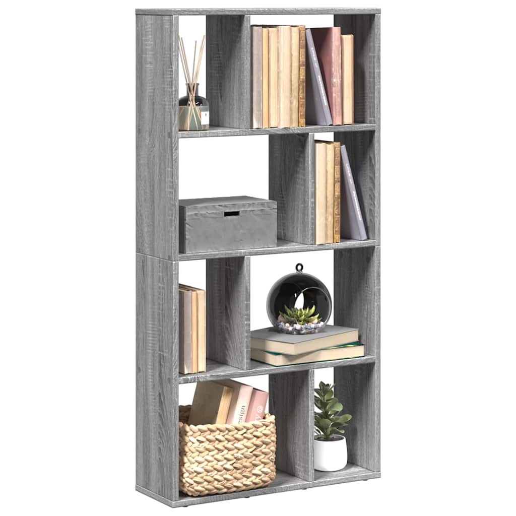 Βιβλιοθήκη Γκρι Sonoma 60x20x120,5 εκ. από Επεξεργ. Ξύλο - Pakobazaar