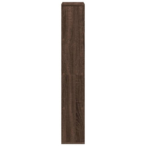 Βιβλιοθήκη Καφέ Δρυς 60x20x120,5 εκ. από Επεξεργασμένο Ξύλο - Pakobazaar