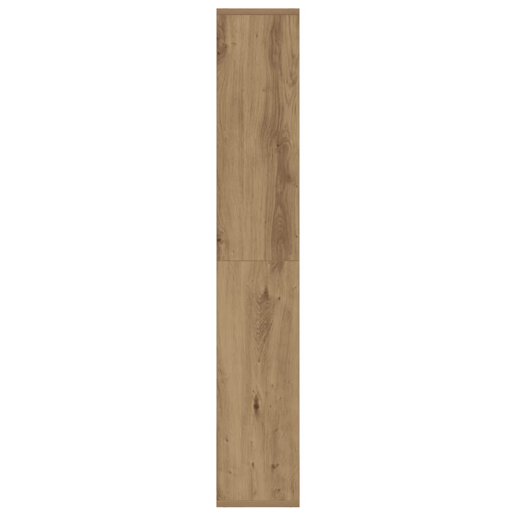 Βιβλιοθήκη Αρτισιανή Δρυς 60x20x120,5 εκ. από Επεξεργασμένο Ξύλο - Pakobazaar