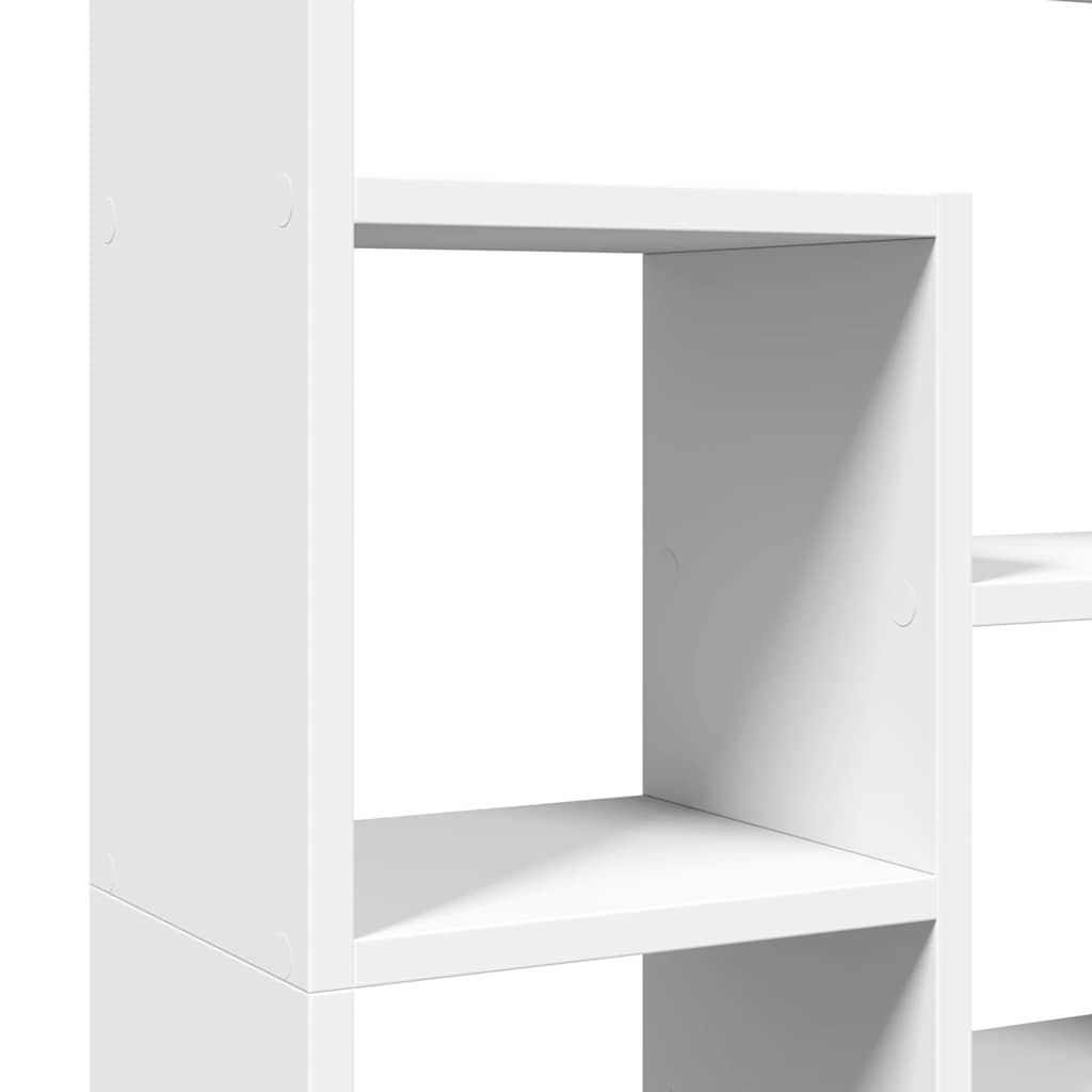 Βιβλιοθήκη Λευκή 72x20x120,5 εκ. από Επεξεργασμένο Ξύλο - Pakobazaar