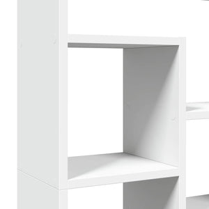 Βιβλιοθήκη Λευκή 72x20x120,5 εκ. από Επεξεργασμένο Ξύλο - Pakobazaar