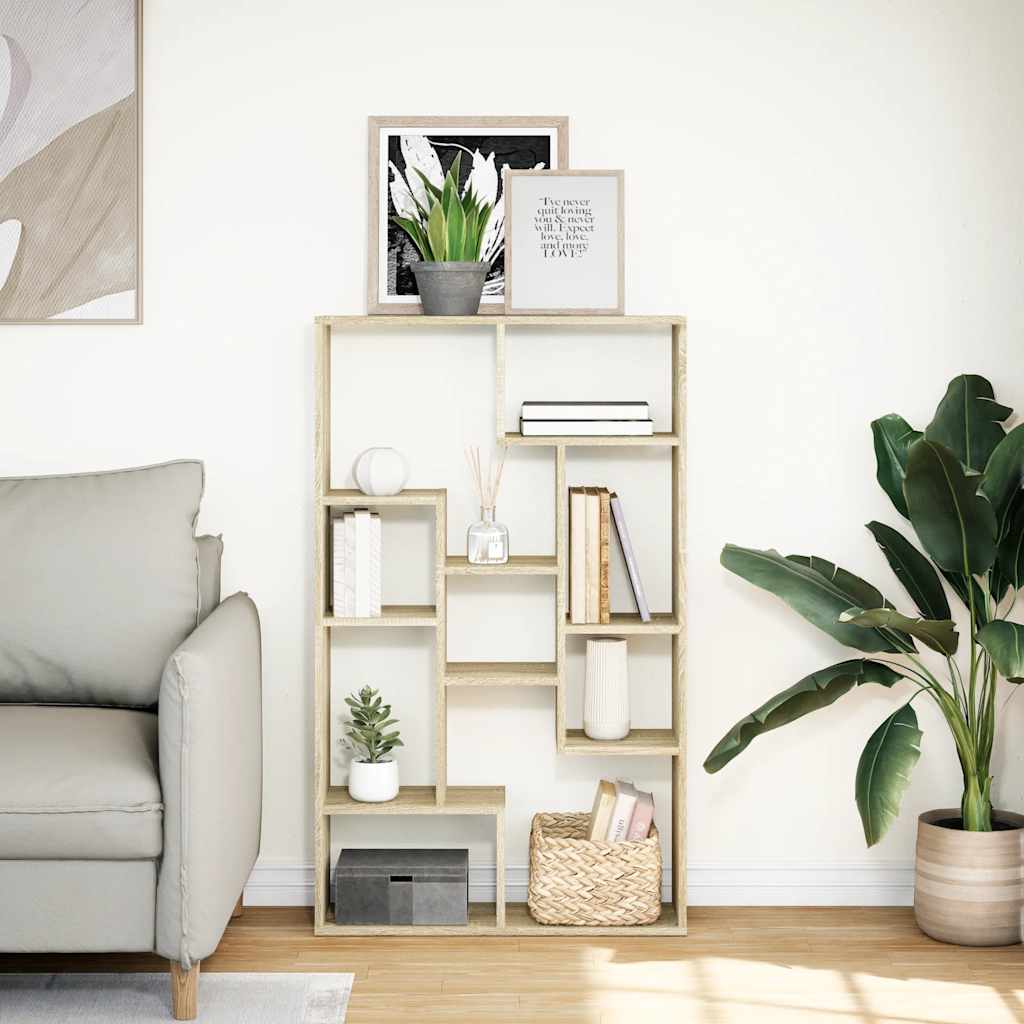 Βιβλιοθήκη Sonoma Δρυς 72x20x120,5 εκ. από Επεξεργασμένο Ξύλο - Pakobazaar