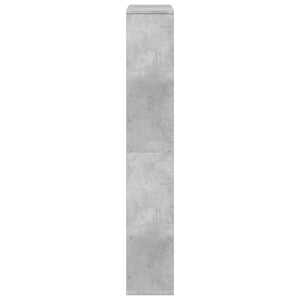 Βιβλιοθήκη Γκρι Σκυροδέματος 72x20x120,5 εκ. Επεξεργ. Ξύλο - Pakobazaar
