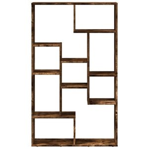 Βιβλιοθήκη Καπνιστή Δρυς 72x20x120,5 εκ. από Επεξεργασμένο Ξύλο - Pakobazaar