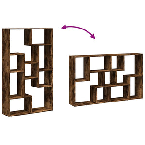 Βιβλιοθήκη Καπνιστή Δρυς 72x20x120,5 εκ. από Επεξεργασμένο Ξύλο - Pakobazaar