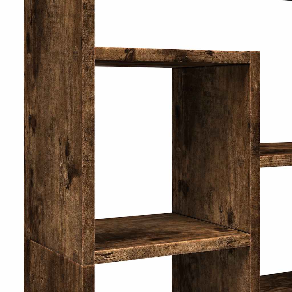 Βιβλιοθήκη Καπνιστή Δρυς 72x20x120,5 εκ. από Επεξεργασμένο Ξύλο - Pakobazaar