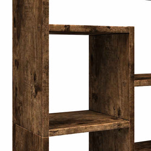Βιβλιοθήκη Καπνιστή Δρυς 72x20x120,5 εκ. από Επεξεργασμένο Ξύλο - Pakobazaar