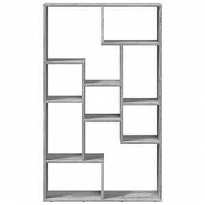 Βιβλιοθήκη Γκρι Sonoma 72x20x120,5 εκ. από Επεξεργασμένο Ξύλο - Pakobazaar