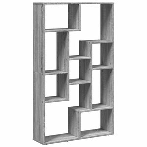 Βιβλιοθήκη Γκρι Sonoma 72x20x120,5 εκ. από Επεξεργασμένο Ξύλο - Pakobazaar