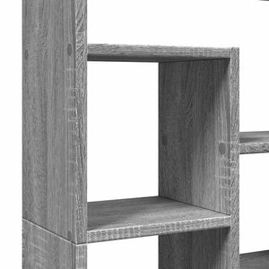 Βιβλιοθήκη Γκρι Sonoma 72x20x120,5 εκ. από Επεξεργασμένο Ξύλο - Pakobazaar