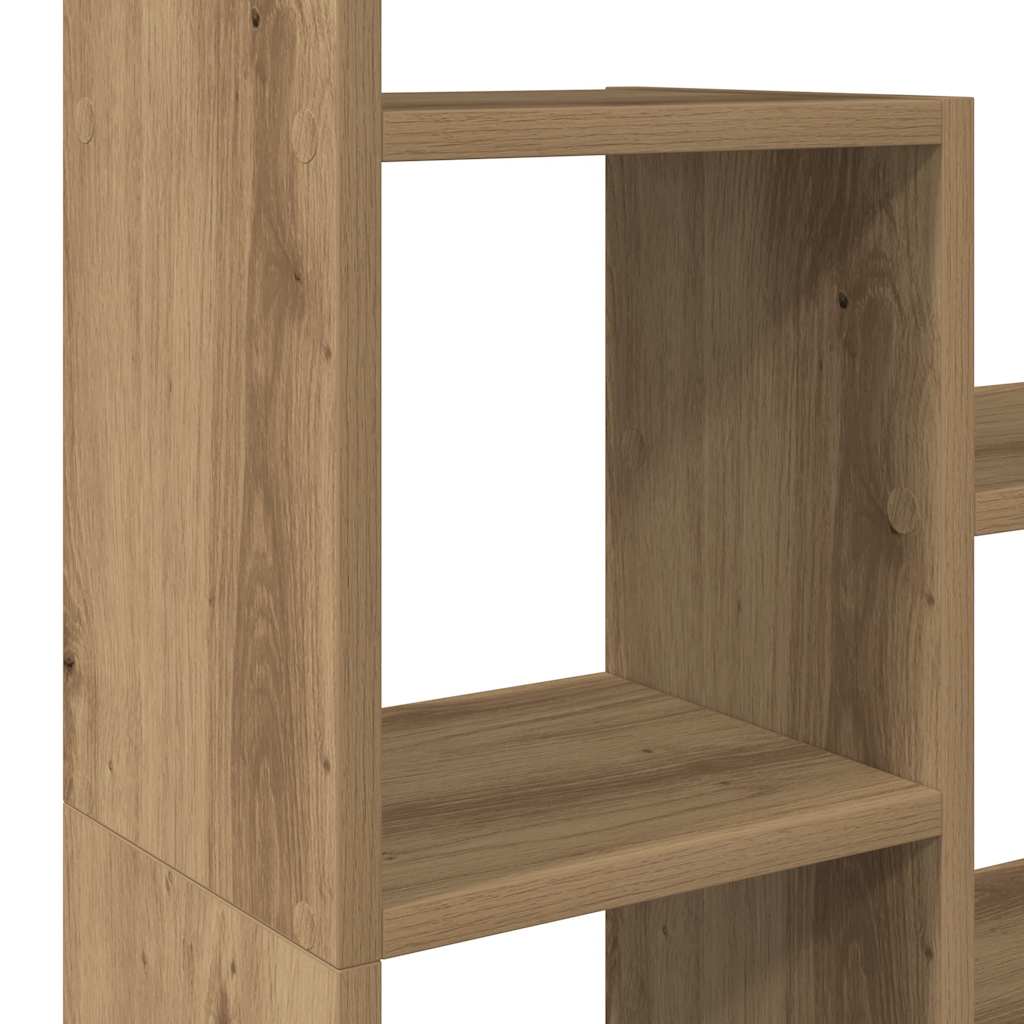 Βιβλιοθήκη Αρτισιανή Δρυς 72x20x120,5 εκ. από Επεξεργασμένο Ξύλο - Pakobazaar