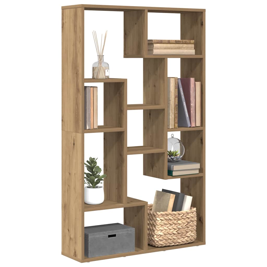 Βιβλιοθήκη Αρτισιανή Δρυς 72x20x120,5 εκ. από Επεξεργασμένο Ξύλο - Pakobazaar