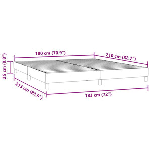 Πλαίσιο Κρεβατιού χωρίς στρώμα Ροζ 180x210 εκ. Βελούδινο