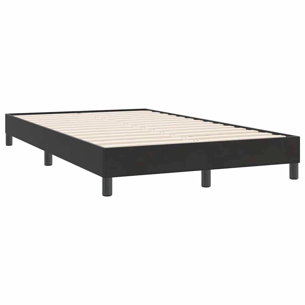 Πλαίσιο κρεβατιού χωρίς στρώμα Μαύρο 120x220 cm Βελούδινο