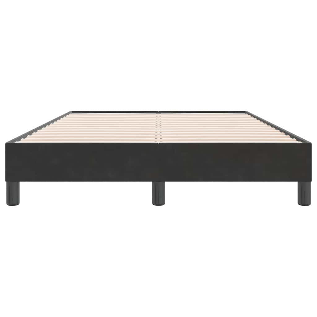 Πλαίσιο κρεβατιού χωρίς στρώμα Μαύρο 120x220 cm Βελούδινο