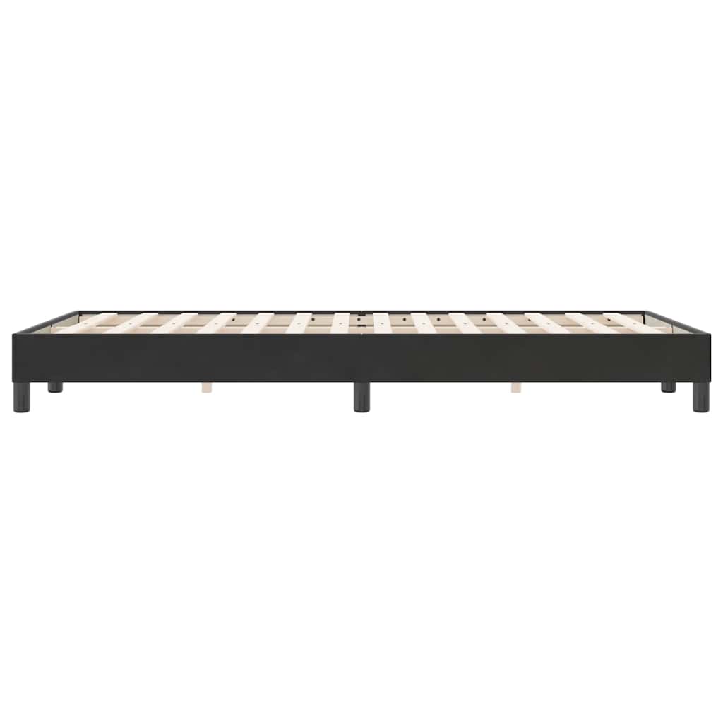 Πλαίσιο κρεβατιού χωρίς στρώμα Μαύρο 120x220 cm Βελούδινο