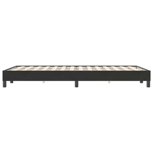 Πλαίσιο κρεβατιού χωρίς στρώμα Μαύρο 120x220 cm Βελούδινο