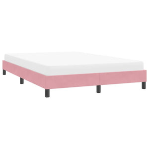 Πλαίσιο κρεβατιού χωρίς στρώμα Ροζ 160x220 cm Βελούδινο - Pakobazaar