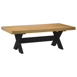 Τραπεζάκι σαλονιού NOAIN με πόδια σχήματος X 120x60x40 cm