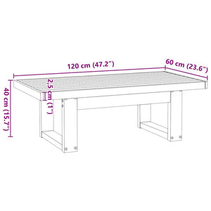 Τραπεζάκι σαλονιού NOAIN με πόδια σχήματος U 120x60x40 cm - Pakobazaar