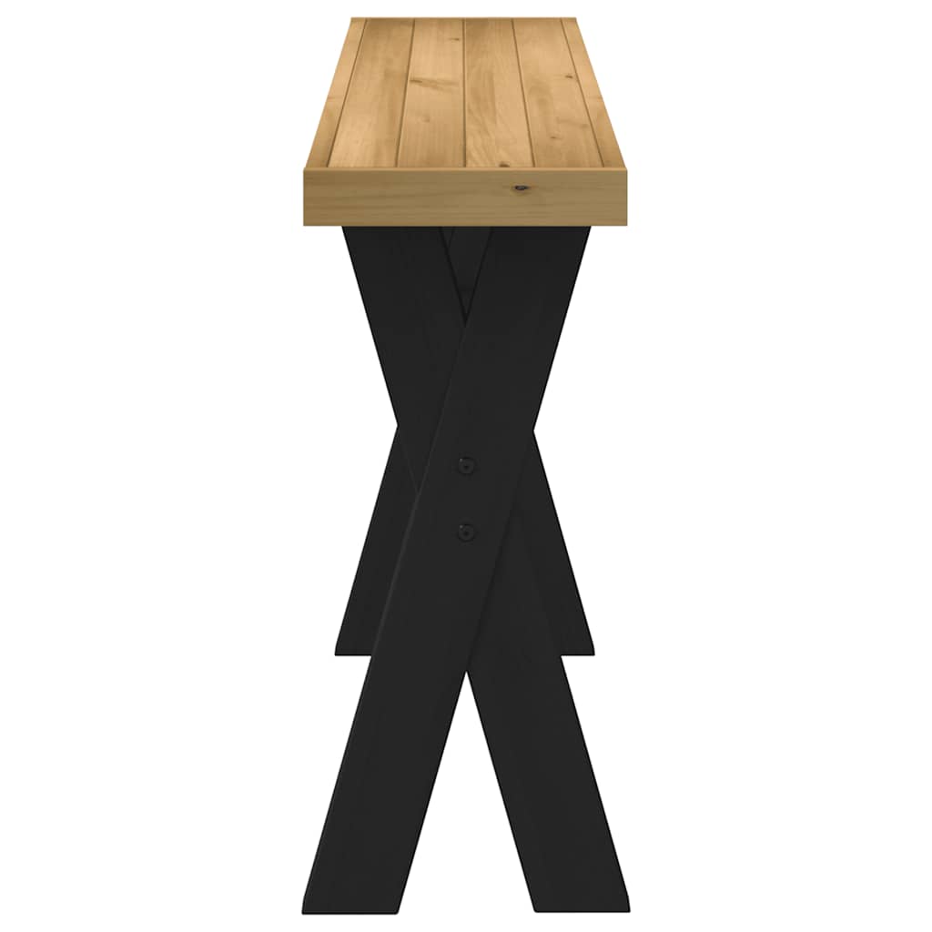 Τραπέζι κονσόλας NOAIN με πόδια σχήματος X 120x30x75 cm - Pakobazaar