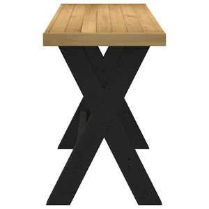 Γραφείο NOAIN με πόδια σχήματος X 120x50x75 cm μασίφ ξύλο πεύκο