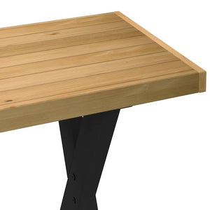 Γραφείο NOAIN με πόδια σχήματος X 120x50x75 cm μασίφ ξύλο πεύκο