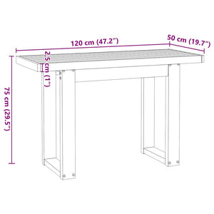Γραφείο NOAIN με πόδια σχήματος U 120x50x75 cm - Pakobazaar