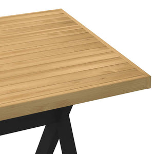 Τραπεζαρία NOAIN με πόδια σχήματος X 160x90x75 cm