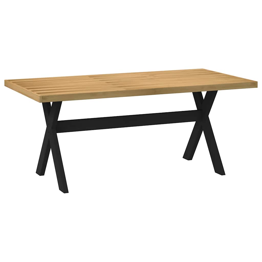 Τραπεζαρία NOAIN με Πόδια σε Σχήμα Χ 180x90x75 εκ. από Μασίφ Ξύλο Πεύκου - Pakobazaar