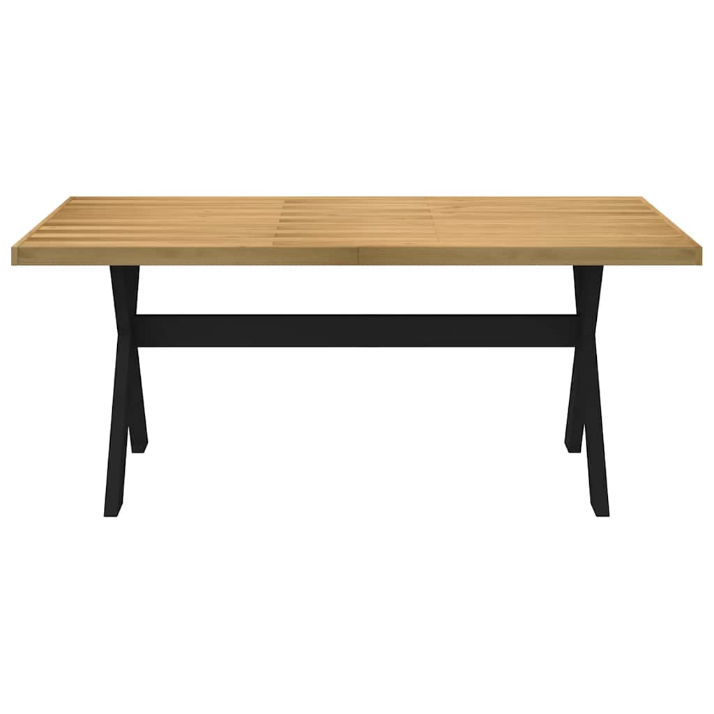 Τραπεζαρία NOAIN με Πόδια σε Σχήμα Χ 180x90x75 εκ. από Μασίφ Ξύλο Πεύκου - Pakobazaar