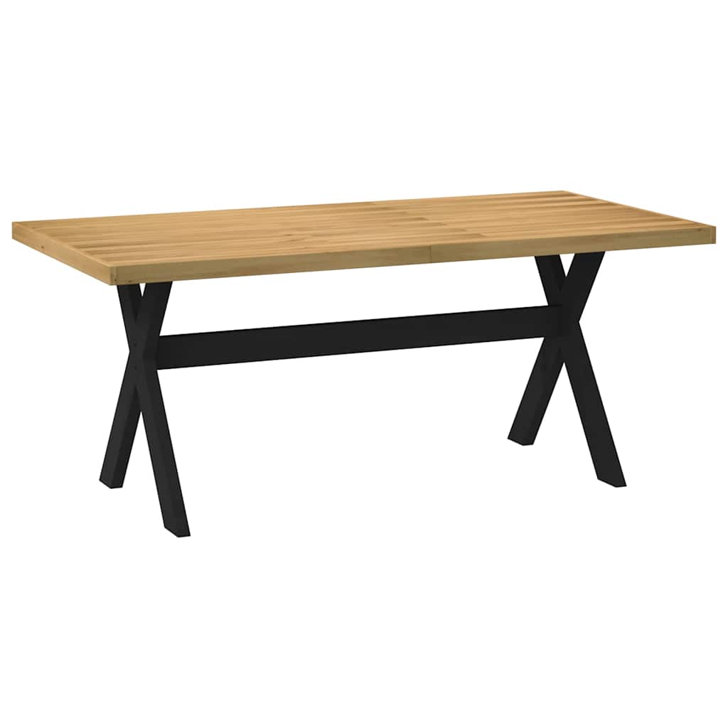 Τραπεζαρία NOAIN με Πόδια σε Σχήμα Χ 180x90x75 εκ. από Μασίφ Ξύλο Πεύκου - Pakobazaar