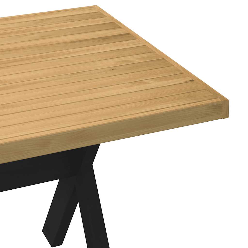 Τραπεζαρία NOAIN με Πόδια σε Σχήμα Χ 180x90x75 εκ. από Μασίφ Ξύλο Πεύκου - Pakobazaar