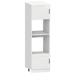 Σετ Ντουλαπιών Κουζίνας 7 Τεμαχίων "Lucca" από Γυαλιστερό Λευκό Τεχνητό Ξύλο