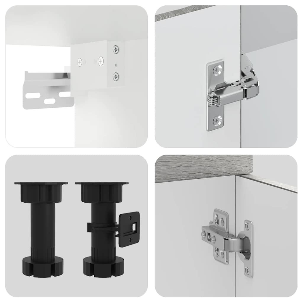 Σετ Ντουλάπια Κουζίνας 7 Τεμαχίων Kalmar Επεξεργασμένο Ξύλο - Pakobazaar