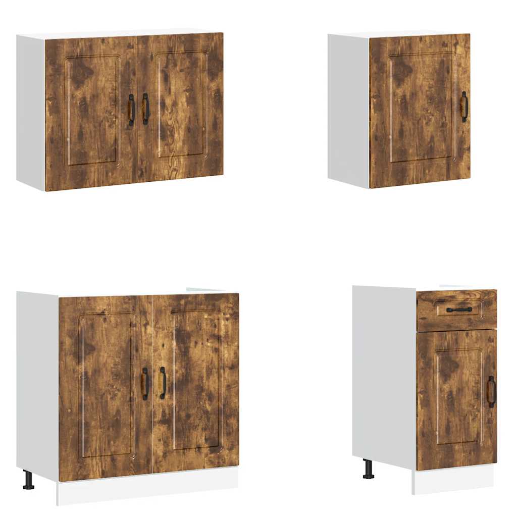 Σετ Ντουλάπια Κουζίνας 7 Τεμαχίων Kalmar Επεξεργασμένο Ξύλο