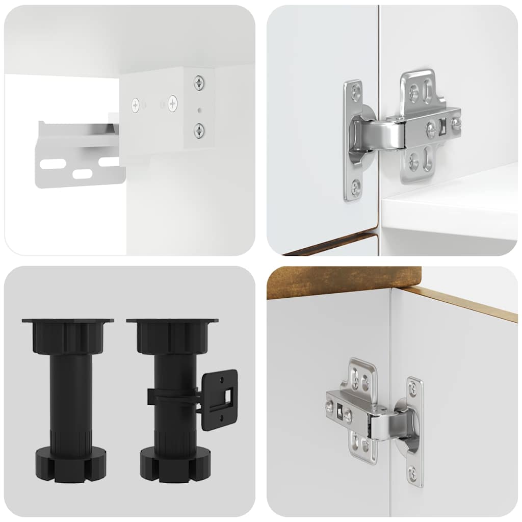 Σετ Ντουλάπια Κουζίνας 7 Τεμαχίων Kalmar Επεξεργασμένο Ξύλο