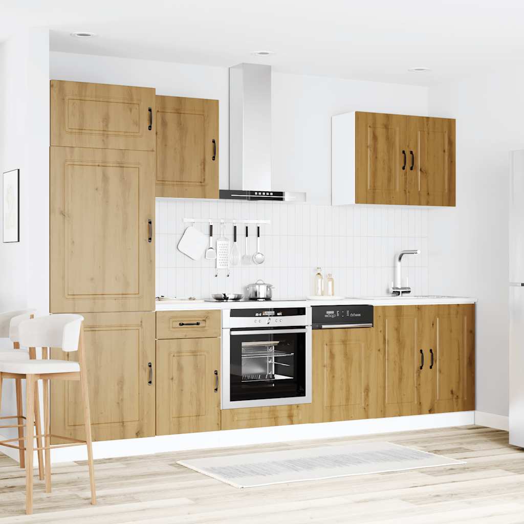 Σετ Ντουλάπια Κουζίνας 7 Τεμαχίων Kalmar Επεξεργασμένο Ξύλο - Pakobazaar